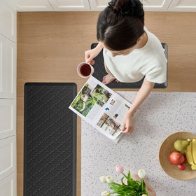 StepAura two-piece rug duo ideal for kitchen, office, and laundry areas