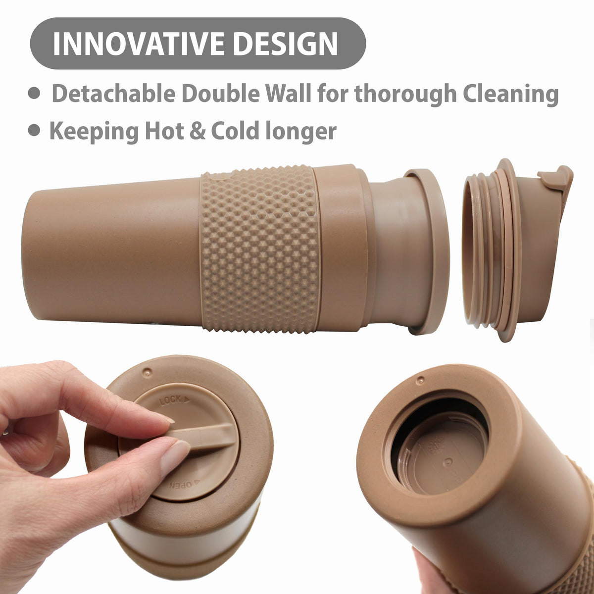Stephan Roberts cup holder friendly tumbler fits most car holders.
