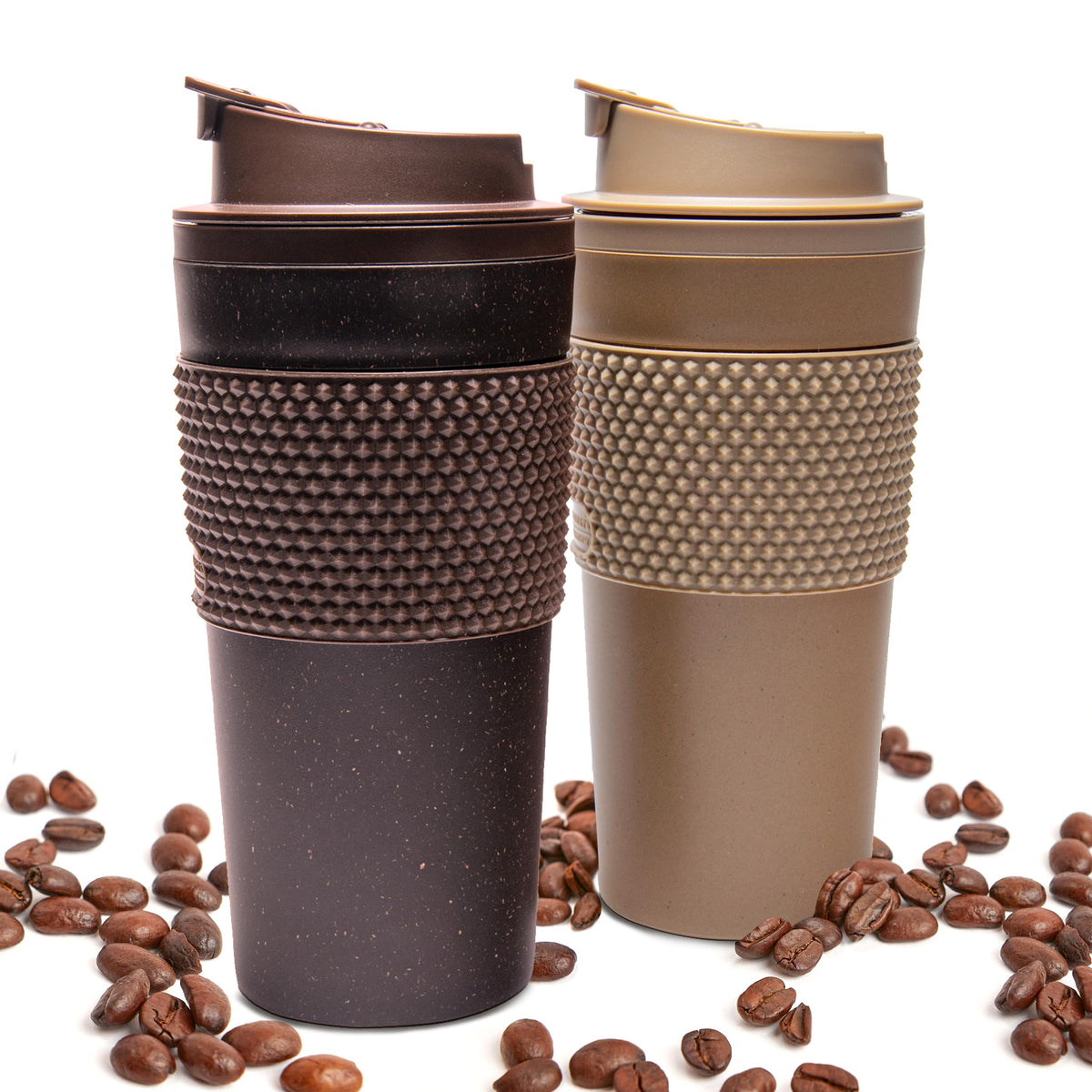 Stephan Roberts 16 oz tumbler with real coffee grounds for eco-friendly style and unique look.