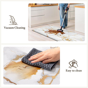 StepLively low-profile 0.4-inch mats minimize trip hazards near sinks and stoves.