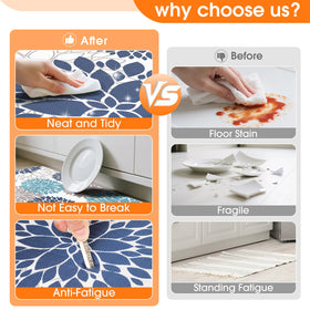 StepLively kitchen mats waterproof material protects floors from spills