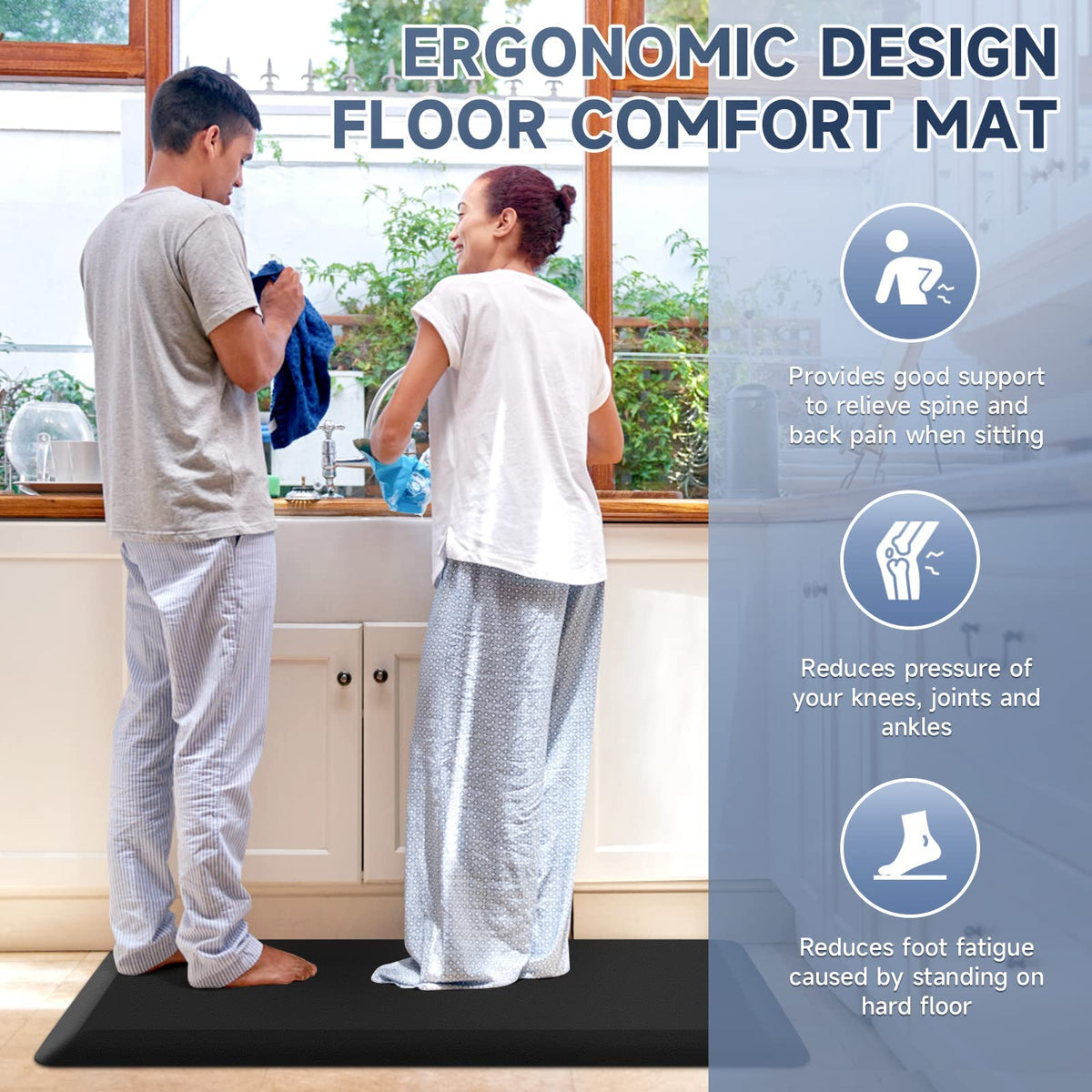StepRite easy-clean surface cleans with a damp cloth.