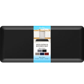 StepRite kitchen mat 4-5 inch thick cushions feet during prep.