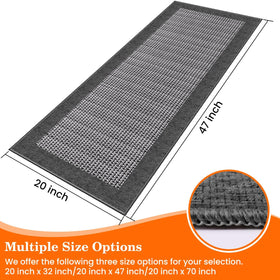 StepRite chenille kitchen mat with soft texture and absorbent surface.