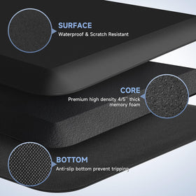 StepRite foam texture closeup highlighting plush underfoot comfort.
