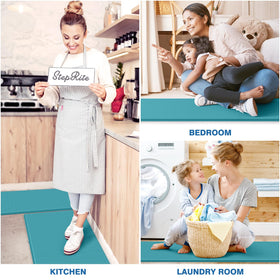 StepRite green kitchen mats suitable for kitchen and office use