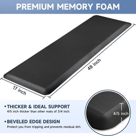 StepRite memory foam side view showing cushioned support for standing duties.