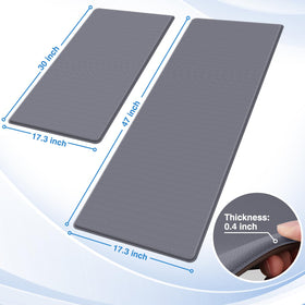StepRite kitchen mat non-slip backing keeps it secure on tile and wood floors.