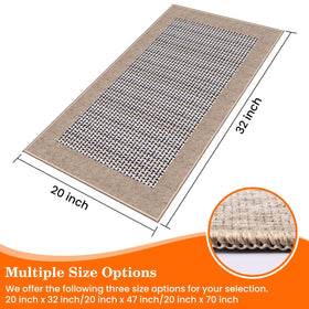 StepRite non-slip backing keeps the mat in place on tile or wood