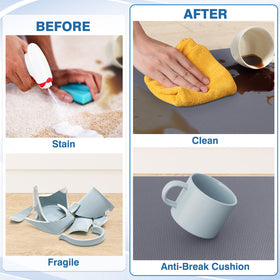 StepRite kitchen mat waterproof design protects floors from liquids.