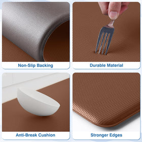 StepRite kitchen mat waterproof texture simplifies cleaning after spills