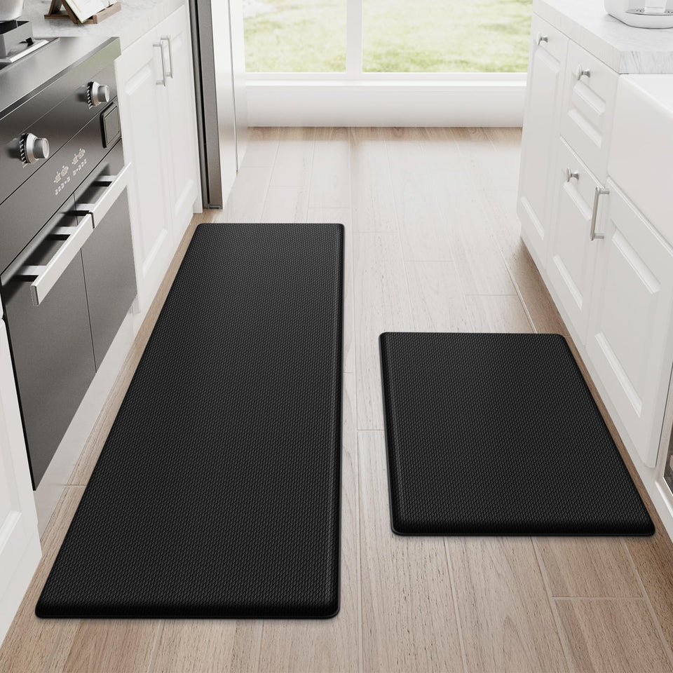 StepRite anti-fatigue kitchen mat in two sizes supporting long standing tasks.