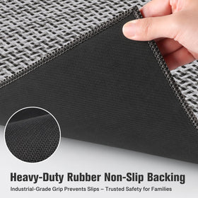StepRite chenille texture delivers a soft, cushioned feel underfoot.