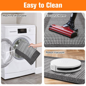 StepRite easy-clean weave reduces spills and crumbs for quick upkeep.