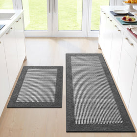 StepRite non-slip kitchen mats with rubber backing on tile floors, stable and safe.