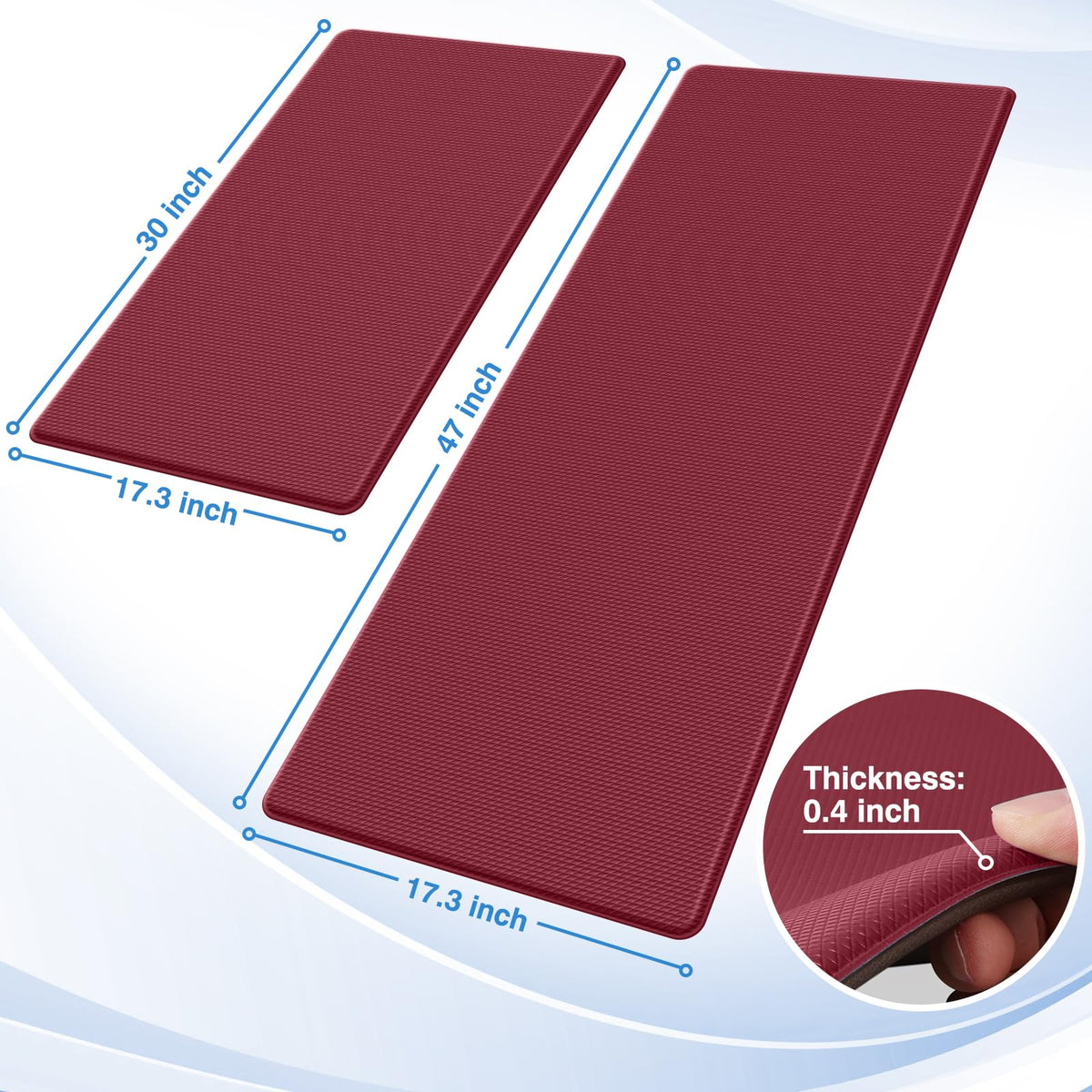 StepRite kitchen-mats non-slip-back keeps mats in place on floors