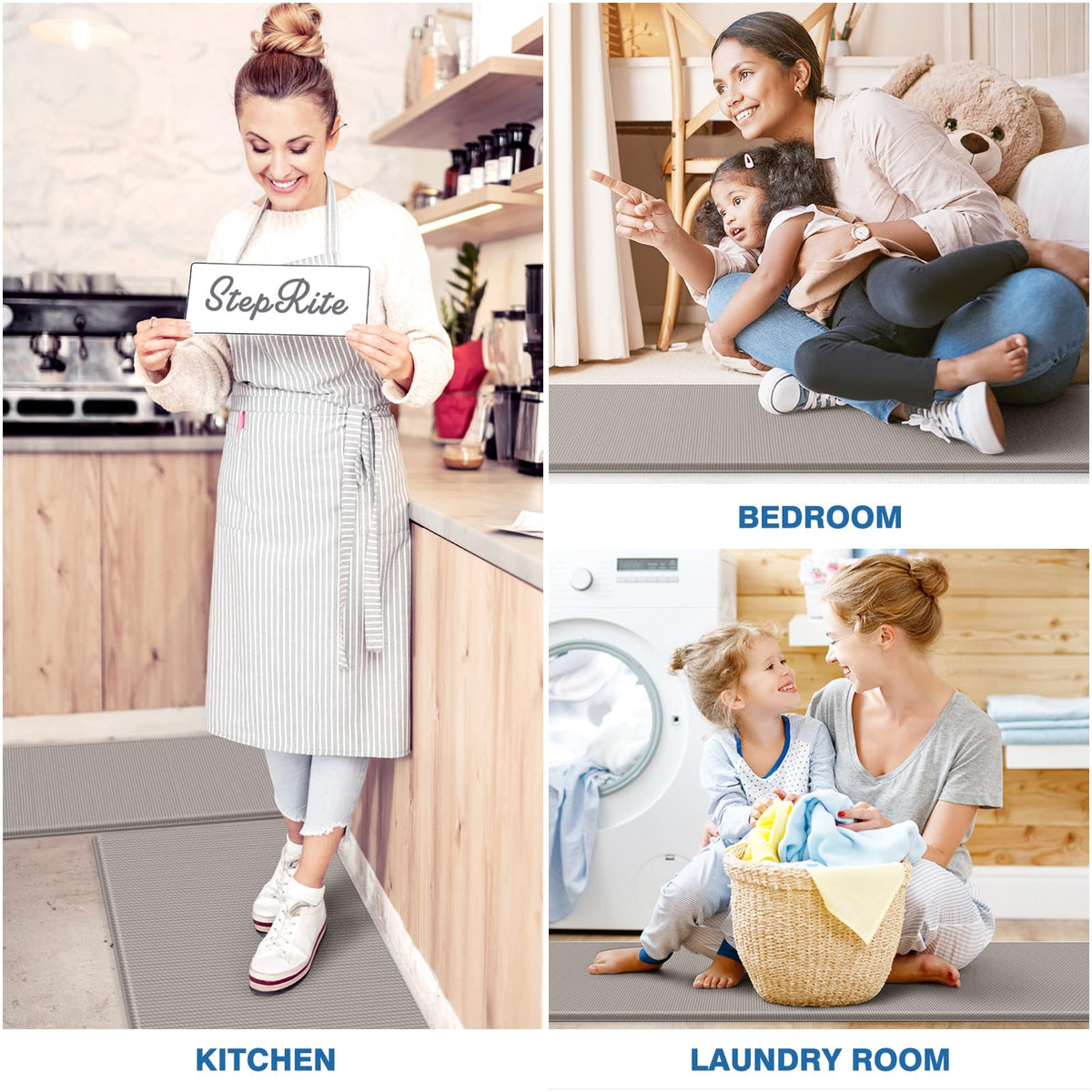 StepRite two-piece set offers a spacious standing area.