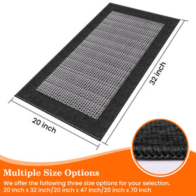 StepRite kitchen rug non-slip back keeps it steady on tile and hardwood