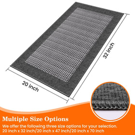 StepRite Kitchen Rug gray decor blends with any kitchen style.