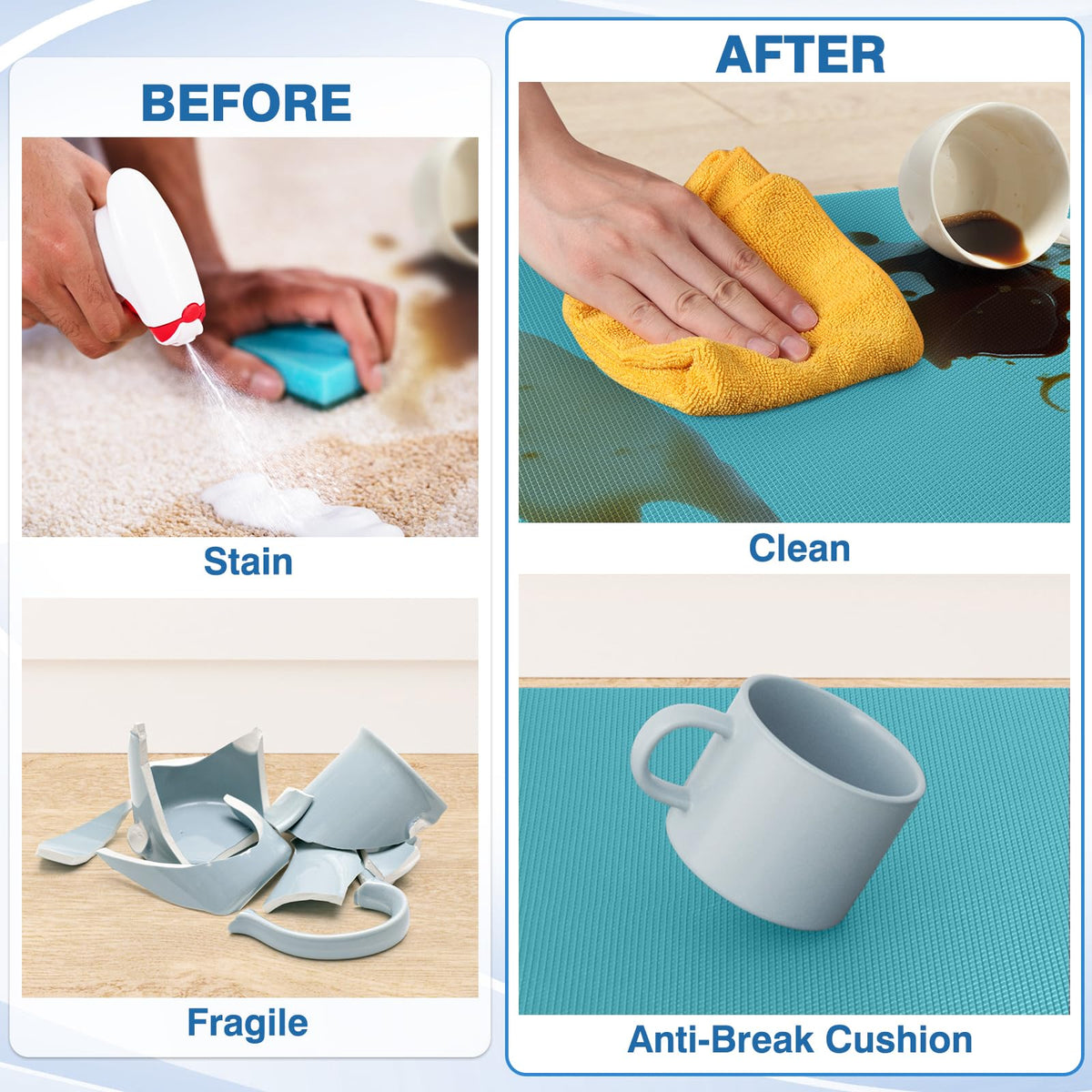 StepRite waterproof kitchen mat protecting floors during cooking
