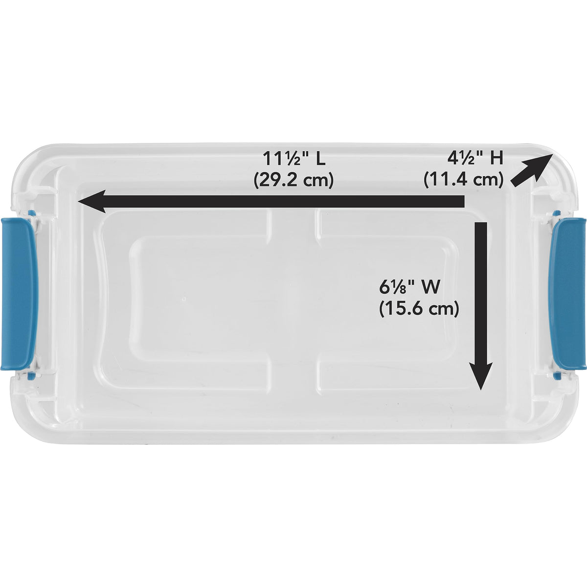 Sterilite 6 Qt latching box ideal for shoes storage.