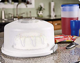 Sterilite cake server white top rack dishwasher safe
