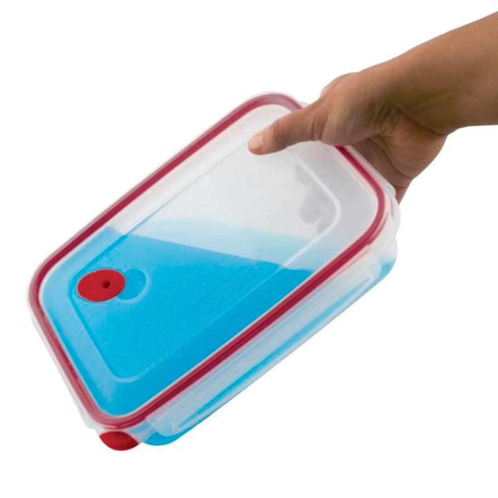 Sterilite durable plastic for long-term use and repeated openings.