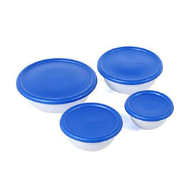 Sterilite five-and-a-half-quart bowl with Blue Sky lid for larger meals