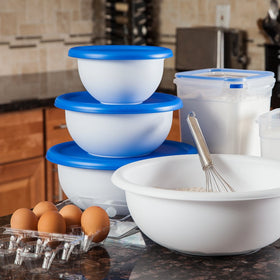 Sterilite one-and-a-half-quart bowl with Blue Sky lid for portion control