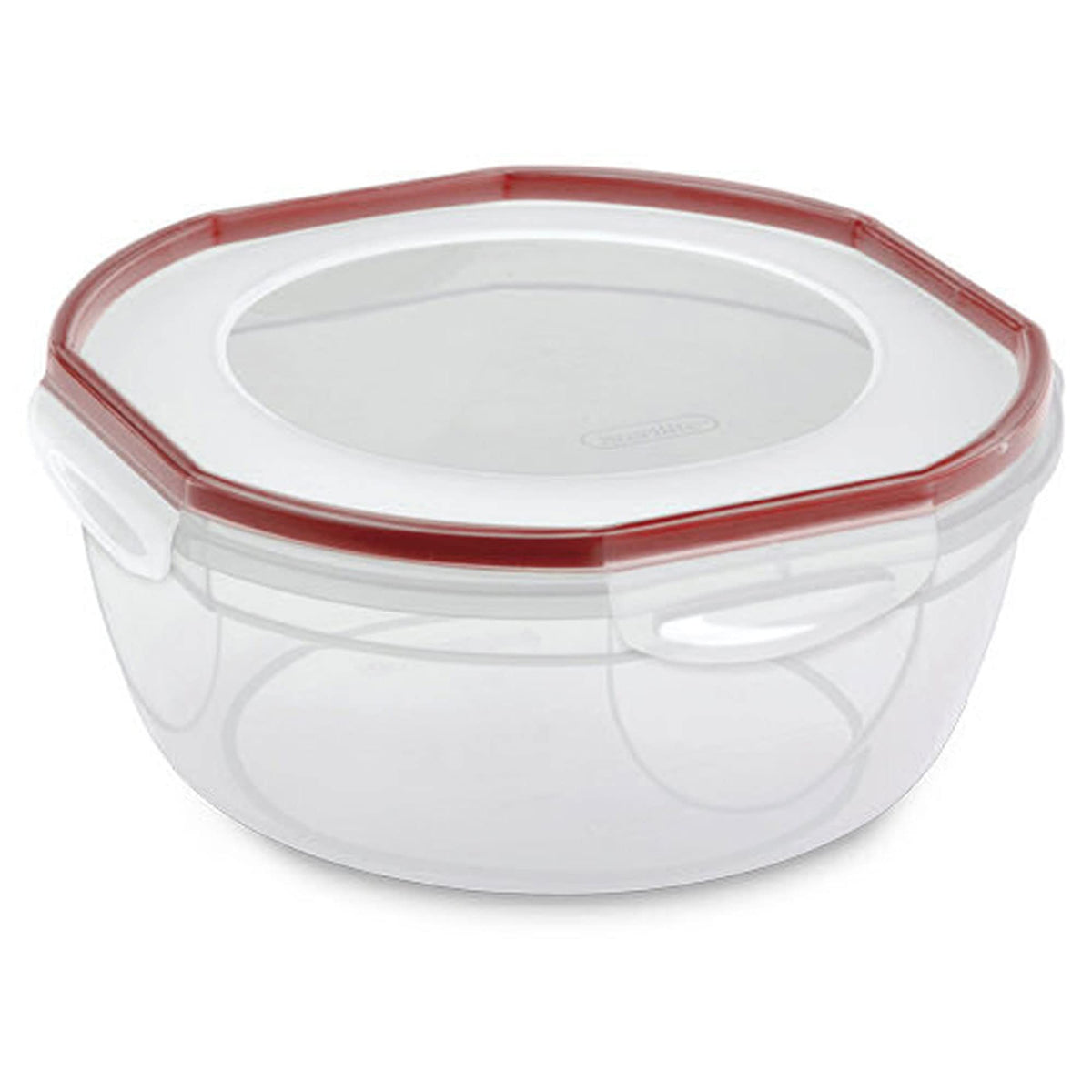 Sterilite Rocket Red Ultra Seal bowl front view with secure lid for meal prep.