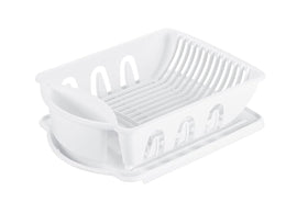 Sterilite sink dish rack drainer with detachable drainboard for efficient air drying