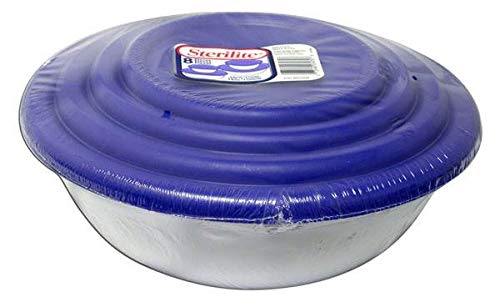 Sterilite two-and-a-half-quart bowl with Blue Sky lid for organized fridge storage