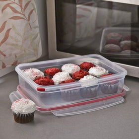 Sterilite Ultra-Seal 16-cup container color-coordinated lids simplify organization.