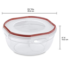 Sterilite Ultra-Seal gasket provides airtight, leak-free seal for on-the-go meals.