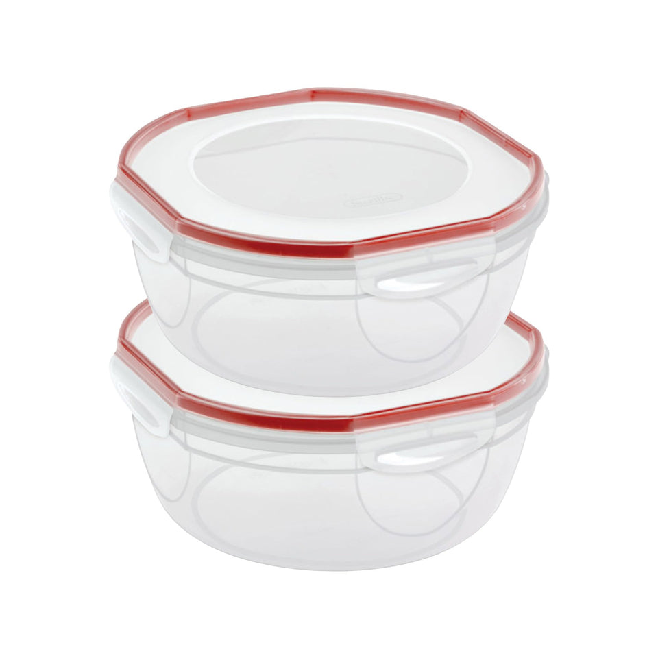 Sterilite Ultra-Seal 8.1 Qt bowl full showing spacious interior for leftovers