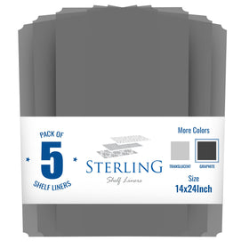 Sterling Shelf Liners flat-packed design keeps shelves flat
