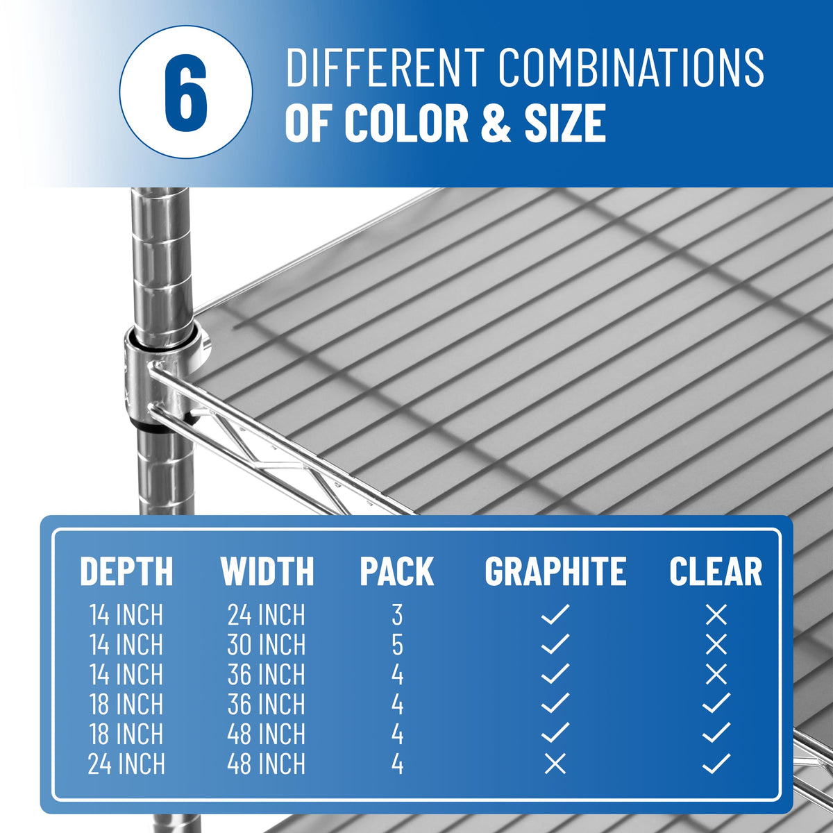 Sterling Shelf Liners four-pack shown for home shelving