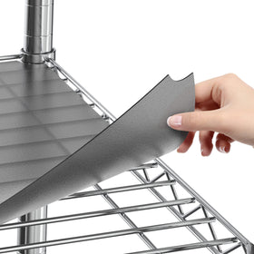 Sterling Shelf Liners Graphite 14x36 front view showing sturdy, precise fit.
