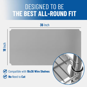 Sterling Shelf Liners graphite close-up detail shows durable finish