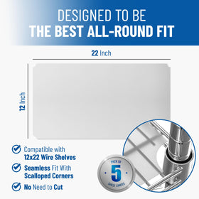 Sterling Shelf Liners Graphite flat-pack design enables easy installation