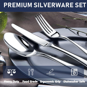 Stilloye heavy duty silverware dinner fork with balanced weight for comfortable use