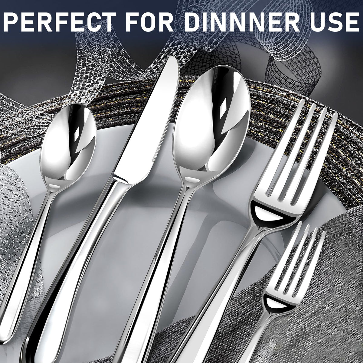 Stilloye heavy-duty silverware set: six salad forks ideal for salads and appetizers