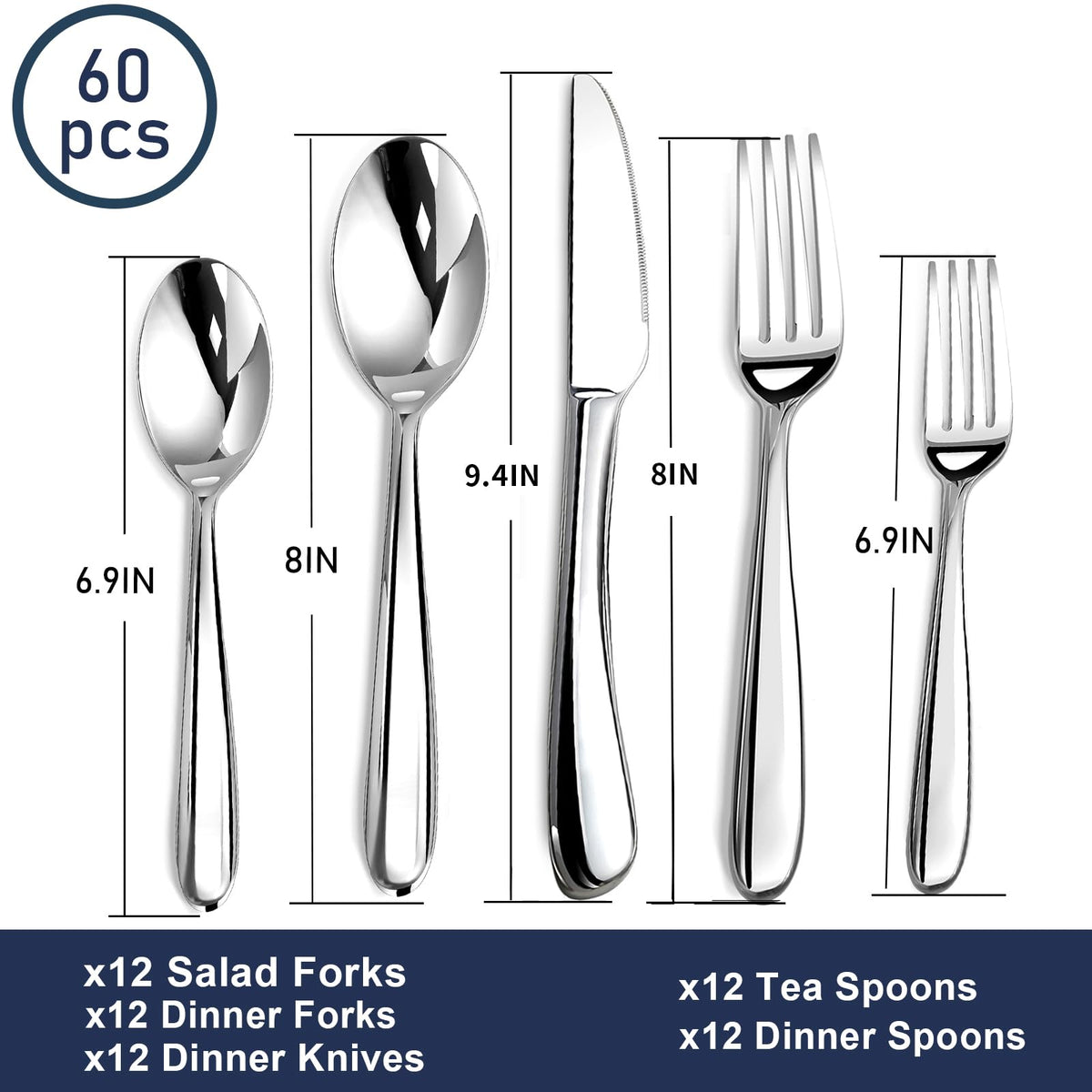 Stilloye heavy duty silverware teaspoon perfect for tea and desserts