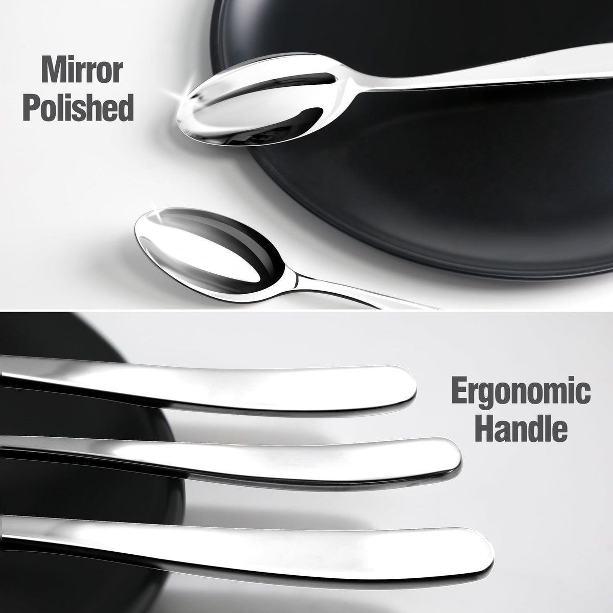 Stilloye spoons with smooth edges and reflective surface for refined daily use.