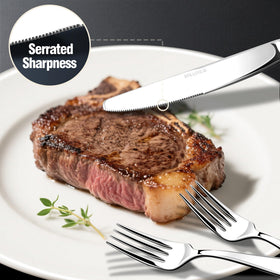 Stilloye salad forks in the set for easy serving with style.