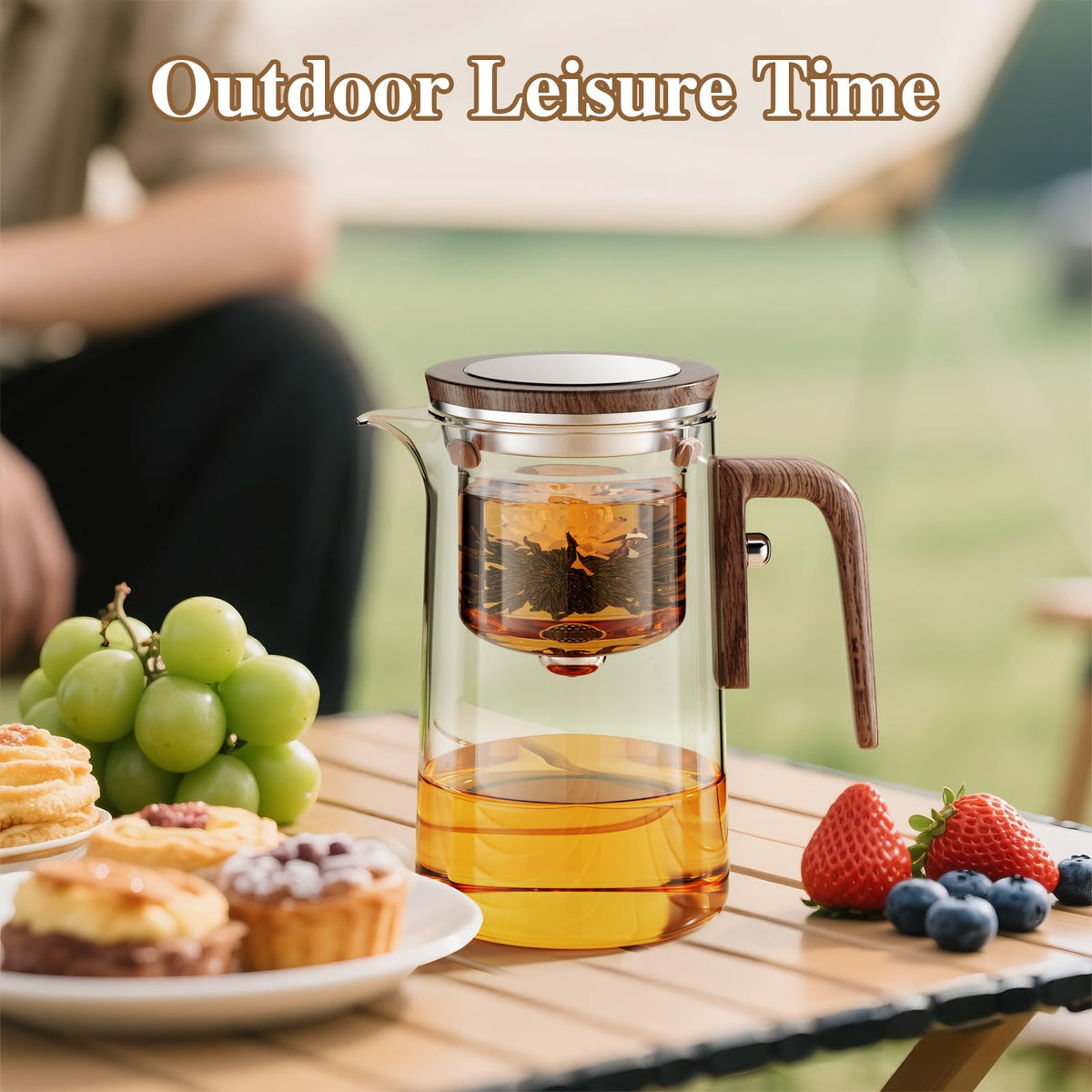 STNTUS INNOVATIONS Enchanti easy-clean infuser for quick rinsing.