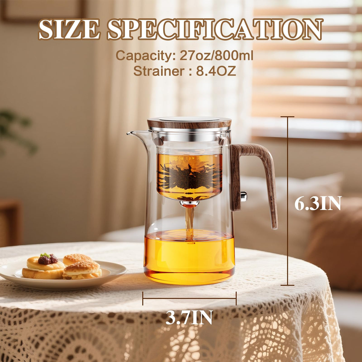 STNTUS INNOVATIONS Enchanti one-touch control customize brew strength.