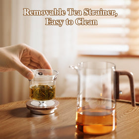 STNTUS INNOVATIONS Enchanti rosewood spoon complements tea stirring.