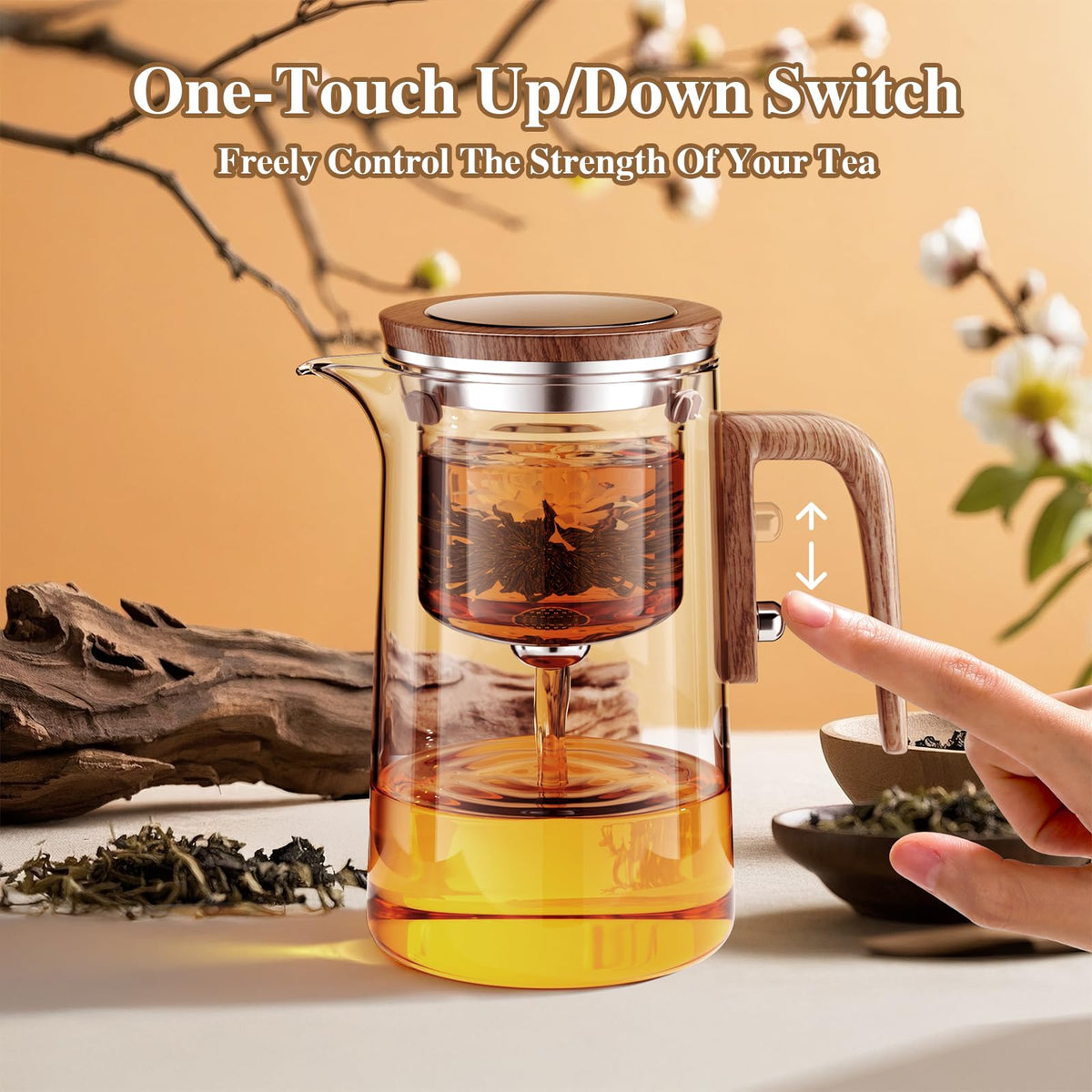 STNTUS INNOVATIONS Enchanti Tea Pot infuser design ensures even extraction.