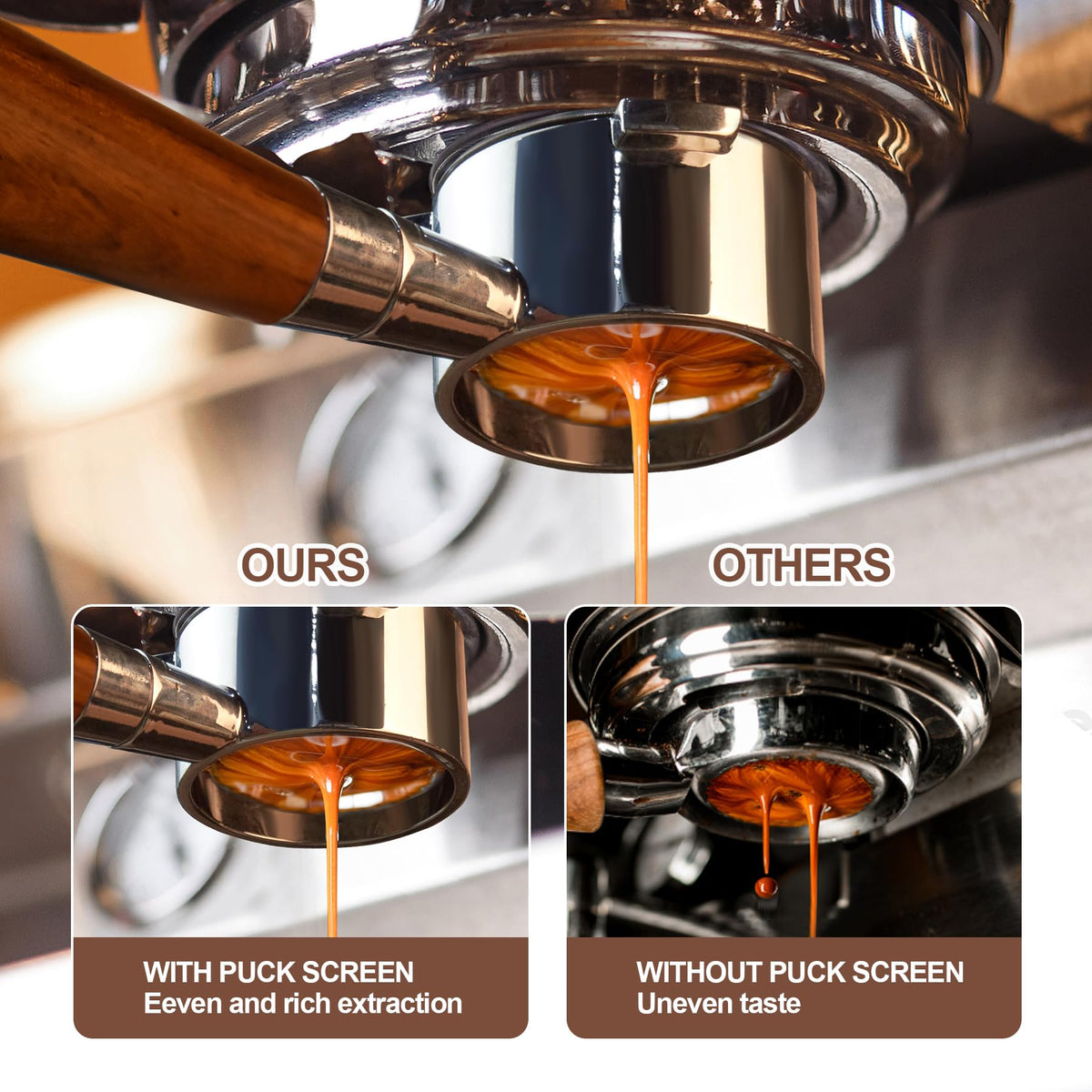 Stochastic Box bottomless extraction view helps diagnose grind and tamping